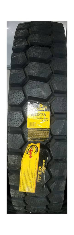 لاستیک 12/24 _ بلک لاین (Black Lion) _ گل عقب (زنبوری) _ 2 حلقه _ تولید آخر 2024 استعلام واتساچ